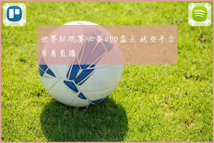 世界杯观赛必备app盘点 这些平台可看直播